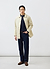 Men's Cream Sherlock Short Trench Coat | Waterproof | Stone with Cinnamon