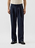 Pleated Tailored Trousers | Percival x Warren | Navy Blue