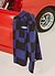 Checkerboard Overshirt | Percival x Ford | Navy