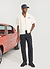 Pit Crew Boxy Shirt | Percival x Ford | Ecru