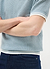 Casa Martini Knitted Tennis Polo | Cotton | Blue