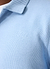 Verso Long Sleeve Knitted Polo | Cotton | Heather Blue