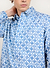 Moquette Grid Long Sleeve Shirt | Cotton | Blue