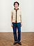 Open Collar Knitted Polo | Percival x Ilaria | Ecru