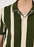 Knitted Stripe Cuban Shirt | Green