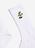 Bonsai Embroidered Socks | White