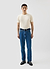 Men's Flatlock Ribbed T Shirt | Percival x Warren | Ecru Cream