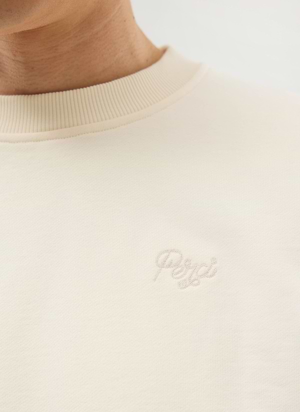 Perci Chainstitch Sweatshirt | Cotton | Ecru