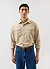 Men's Long Sleeve Safari Shirt | Percival x Warren | Camel Beige