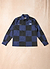 Checkerboard Overshirt | Percival x Ford | Navy