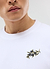 Embroidered Olive T Shirt | White