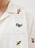 Olive Tapestry Cuban Shirt | Cotton | Ecru
