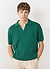 Open Collar Ribbed Polo | Percival x Ilaria | Forest