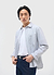 Seersucker Stripe Pearce Shirt | Cotton | Grey