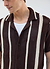 Conti Knitted Stripe Shirt | Cotton | Brown with Ecru
