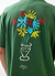 Wax Crayon Vase Oversized T Shirt | Organic Cotton | Forest