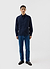 Men's Pleated Shirt | Percival x Warren | Navy Blue
