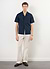 Short Sleeve Cuban Shirt | Linen | Navy