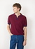 Raised Diamond Knitted Polo | Percival x Ilaria | Oxblood