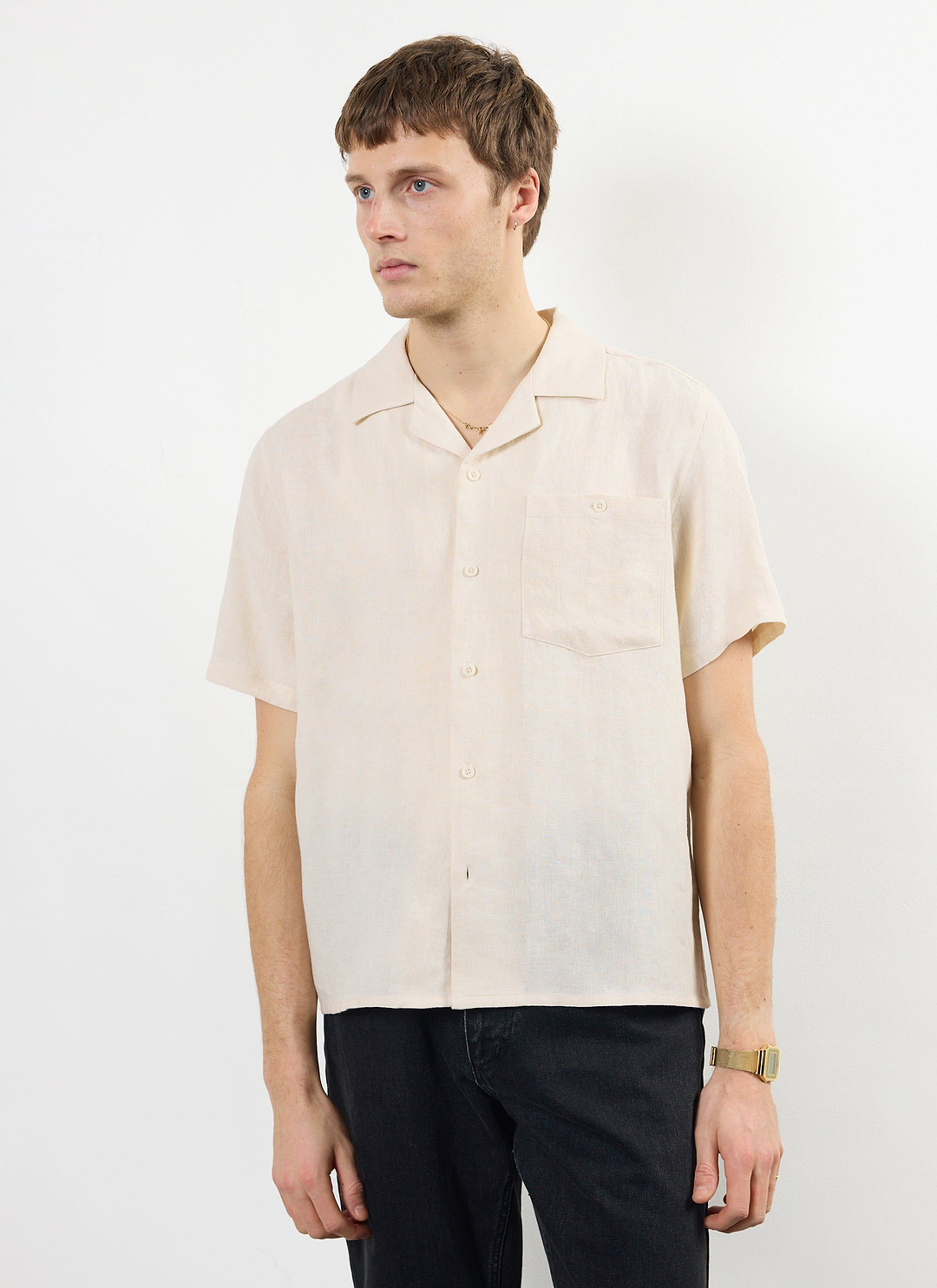Men's  Polyester Short Sleeve Cuban Summer Suit main image 1