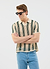 Sarti Knitted Polo Shirt | Cotton | Ecru with Forest