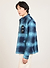 Check Blanket Overshirt | Wool | Navy