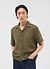 Palermo Crochet Cuban Shirt | Cotton | Olive Green