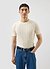 Men's Flatlock Ribbed T Shirt | Percival x Warren | Ecru Cream