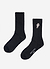 Spaceman Embroidered Socks | Black