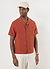 Short Sleeve Cuban Shirt | Linen | Rust