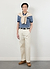 Casa Piccante Shirt | Knitted Cotton | Blue Jacquard