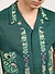 Import Embroidered Cuban Shirt | Linen | Forest