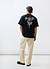 Floral Oversized T Shirt | Embroidered Organic Cotton | Black