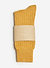 Mustard Cashmere Rib Socks