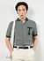 Casa Piccante Shirt | Knitted Cotton | Green Jacquard
