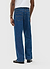 Wide Leg Denim Jeans | Mid Wash Blue