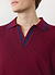 Raised Diamond Knitted Polo | Percival x Ilaria | Oxblood