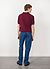 Raised Diamond Knitted Polo | Percival x Ilaria | Oxblood