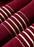 Editor Striped Rugby Polo | Cotton | Burgundy