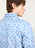 Moquette Grid Long Sleeve Shirt | Cotton | Blue