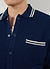 Pablo Cotton Knitted Shirt | Long Sleeve | Navy