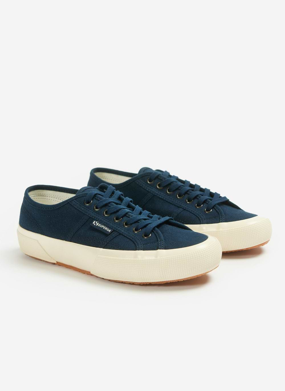 Navy shops superga trainers