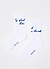 Le Grand Lac Percival Socks | White