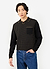 Kihara Long Sleeve Polo | Cotton | Black