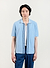 Broken Stripe Knitted Shirt | Percival x Ilaria | Blue