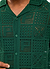 Crochet Groundsman Shirt | Cotton | Forest