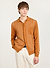 Bevel Knitted Shirt | Cotton | Walnut