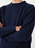 Cable Knit Jumper | Wool | Navy