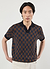 Checkerboard Martini Knitted Polo | Cotton | Espresso