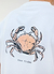 Une Crab Oversized T Shirt | Organic Cotton | White